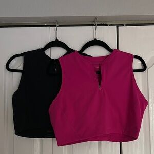 Nike Pink and Black Dri-Fit Sports Bras